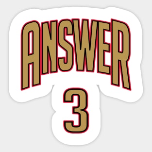 ANSWER Sticker